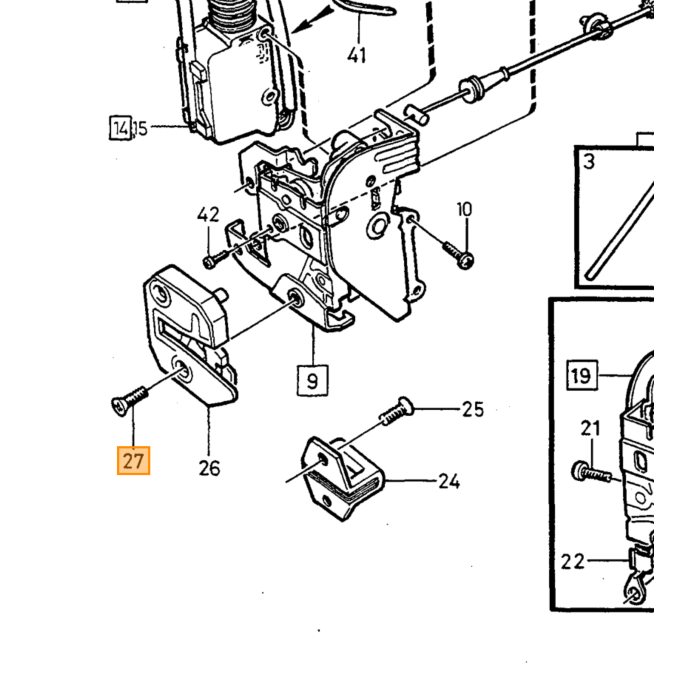 Volvo LEVER links Volvo onderdeel nr 1380009