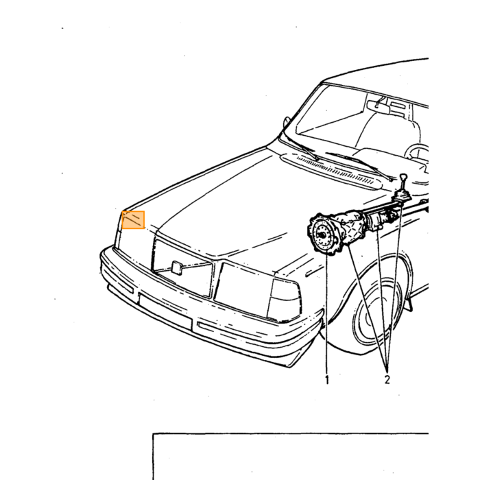 Volvo Antenne 240+740+940+850 sedan flexibel deel voor electrische antenne(3533569) (1384544) Volvo onderdeel nr 1384561