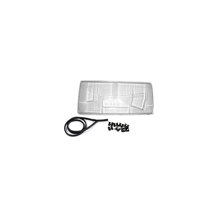 Volvo Glas koplamp 740+760 1984-1989 links 36x15.5cm koplampglas 740 760 Volvo onderdeel nr 1392836
