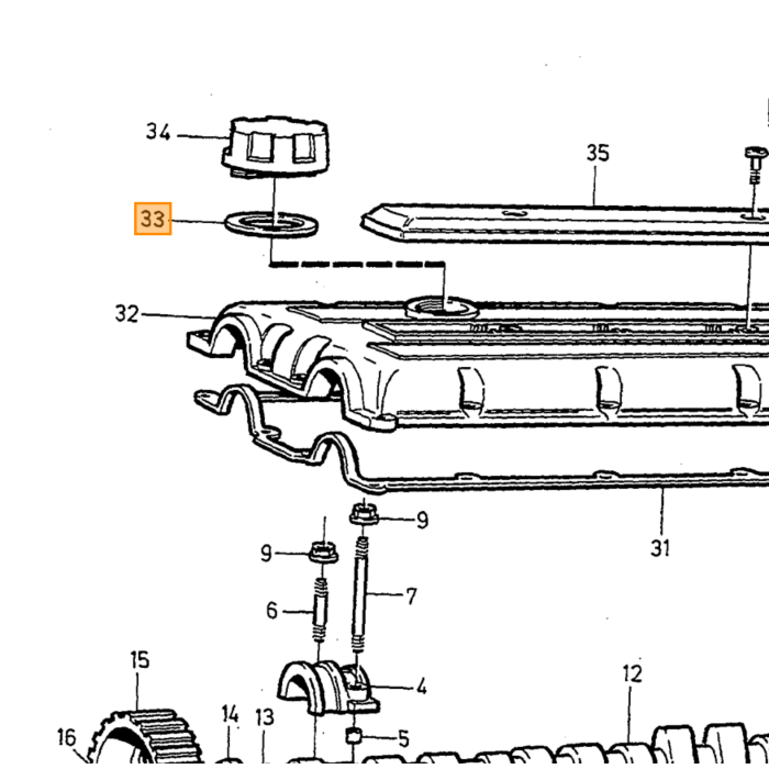 Volvo Afdichting nokkenas in klep deksel 960+C70+S60+S70+S80+S90+V90+V40+XC70+XC90 V70 S40 V50 C30 expansie plug Volvo onderdeel nr 1397381