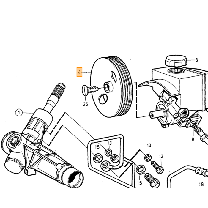 Volvo poelie pulley Volvo typeVolvo 850 : motor typeVolvo 960 :  motor typeVolvo C70 (-2005) : Volvo S70 V70 (-2000) :  motor typeVolvo V70 XC (-2000) met Volvo onderdeel nr 1397645