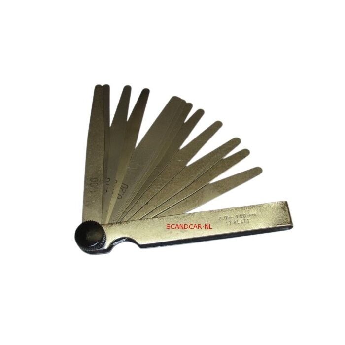 Gereedschap: Voelermaatjes set 0.05-1mm 0.002-0.04