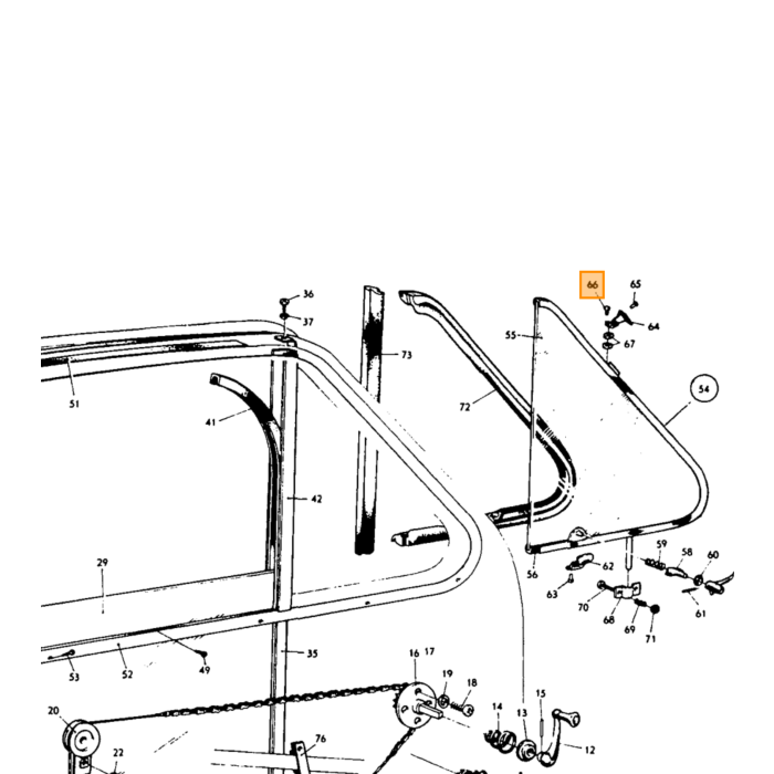 Nit till gångjärn ventilationsruta Amazon+PV (förzinkad)