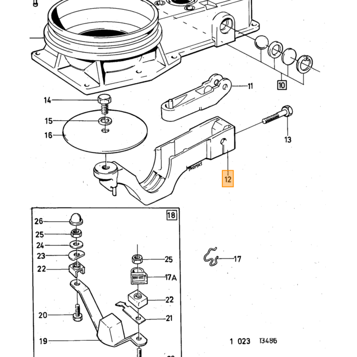 Volvo Koper ring turbo stuurbekrachtiging ea 15-20.8 mm/ geschikt voor rem verdeelblokje PV stuurbekr 164 (969011) Volvo onderdeel nr 18671