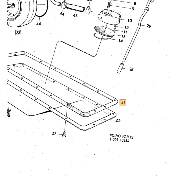 Volvo Ring koper carter revet aftap plug olie B18+B20+B30+B19+B21+B23+B200+B230 240 740 760 940 B16 laatste typen na motornummer 70562 Volvo onderdeel nr 18818