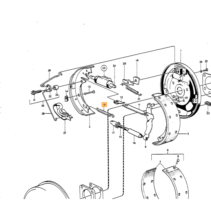 Volvo Rem nippel klauw-slang dubbel systeem Amazon +P1800+140+164 kachel vacuum aansluiting spruitstuk 164  3/8 UNF e.a. Volvo onderdeel nr 190279