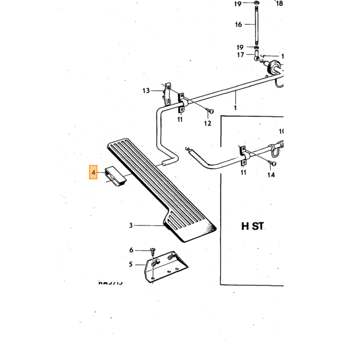 Volvo Parker schroef kruiskop 140  145  164  240  260  Amazon 121  Amazon 122 S  Amazon 220  P 1800  P 1800 E  P 1800 ES Volvo onderdeel nr 190953