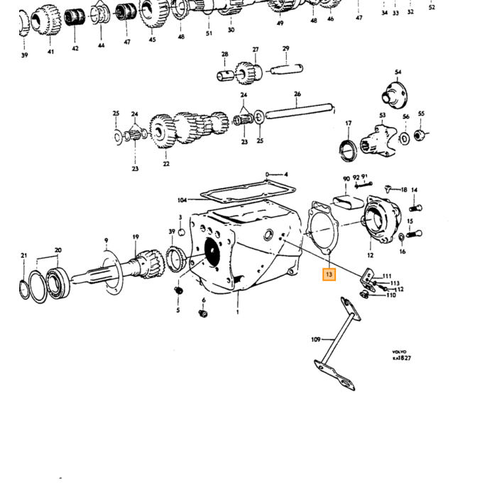 Volvo Parker schroef kruiskop 140  145  164  240  260  Amazon 121  Amazon 122 S  Amazon 220  P 1800  P 1800 E  P 1800 ES Volvo onderdeel nr 190953