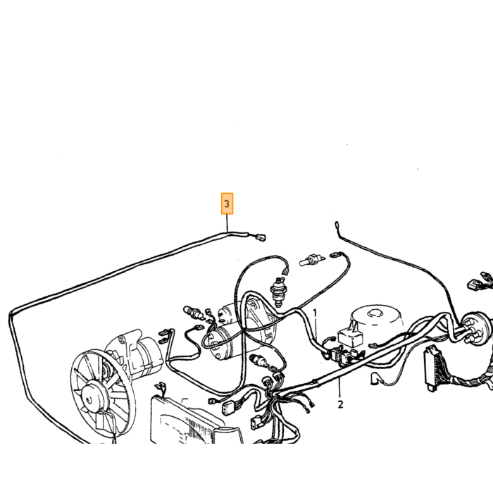 Volvo Klem embleem motorkap en luchtgrille zijkant achter +kachel bediening 4mm Volvo onderdeel nr 191695