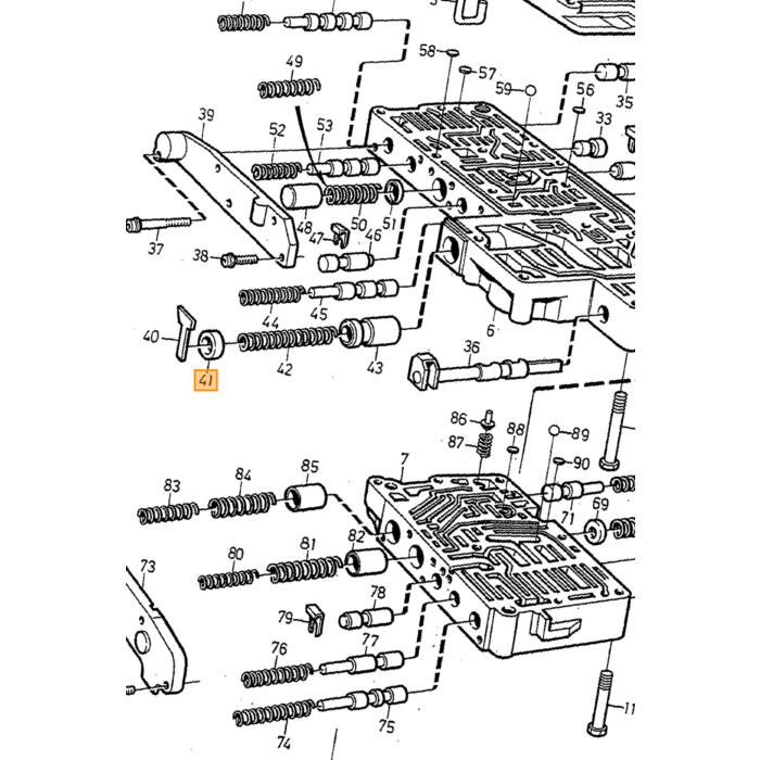 Volvo Klem embleem motorkap en luchtgrille zijkant achter +kachel bediening 4mm Volvo onderdeel nr 191695