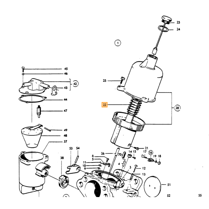 Volvo Schroef UNF 5/8inch 16mm 10-32  oa benz pomp kruiskop/nieuwe benzine tank ama Volvo onderdeel nr 192245