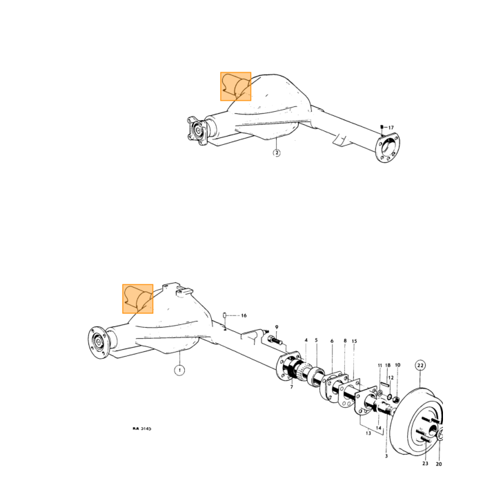 Volvo Keerring steekas Spicer PV+Amazon+P1800 diameter 58.1 x 34.9 mm Volvo onderdeel nr 192550