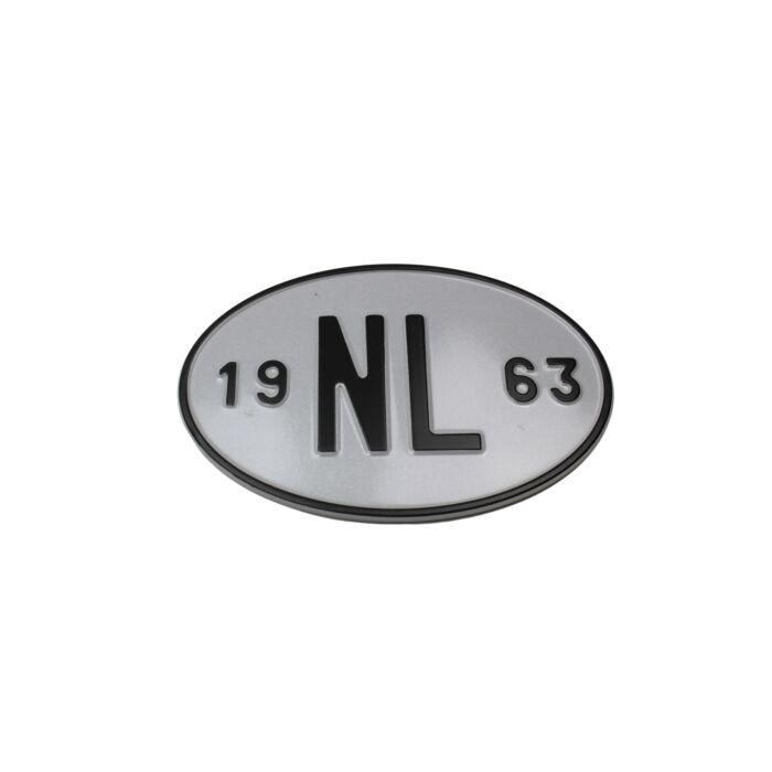 Skylt NL med tillverkningsår 1962