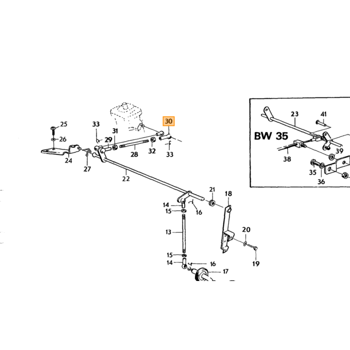 Volvo Carburateur Carter W-O B4B PV444 P445 reparatie set voor 71456 Volvo onderdeel nr 2012