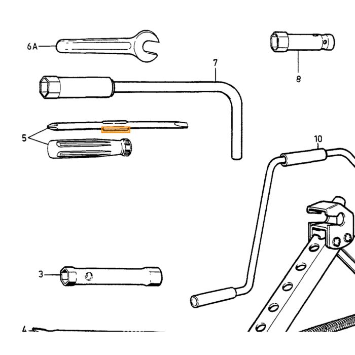 Volvo Gereedschap wieldop afnemer PV444-PV544+Amazon ea Volvo onderdeel nr 210082