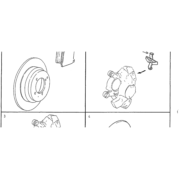 Volvo Remblok montageset voor 850+V70+S70 -2000 C70-2005 (2173813) Volvo onderdeel nr 217831