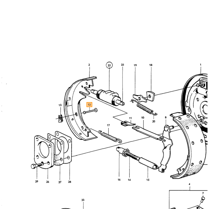 Volvo Verstralers gepolijst RVS doorsnede 15cm Lamp H3 12V/55 Watt Volvo onderdeel nr 2313