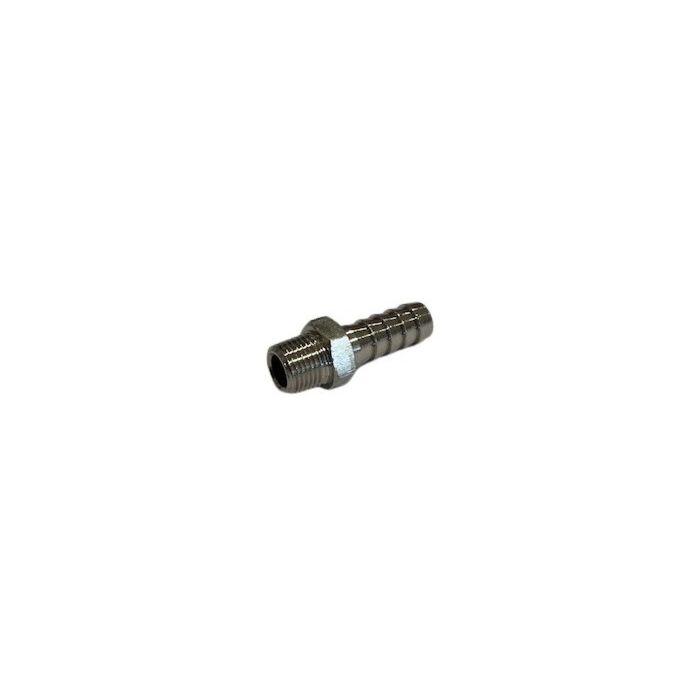 Benzinepomp brandstofpomp B18 -1964 slangthule nippel 6MM carburateur zijde om rubber brandstofslang aan te sluiten