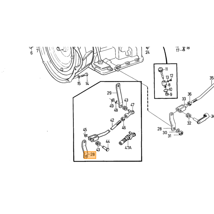 Volvo Pakking schakelaar BW35 1220509-1234312-1234310 (NIET MEER LEVERBAAR) Volvo onderdeel nr 235812