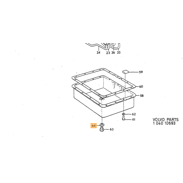 Packningsring avtappningsplugg BW35 120, 130, 220, 140, 164, 200, P1800, P1800ES