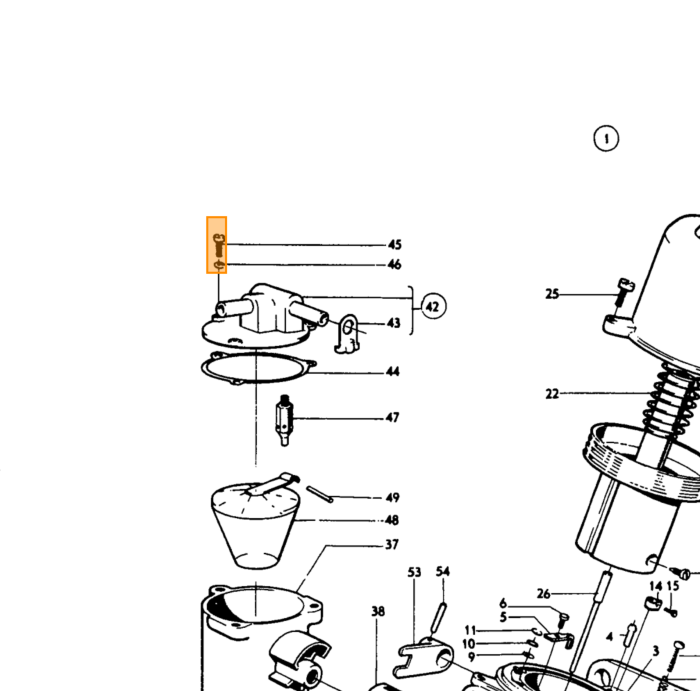 Volvo Vlotter SU HS6 carburateur (alle typen) 237457 237108 Volvo onderdeel nr 237216