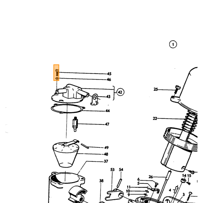 Volvo Vlotter SU HS6 carburateur (alle typen) 237457 237108 Volvo onderdeel nr 237216