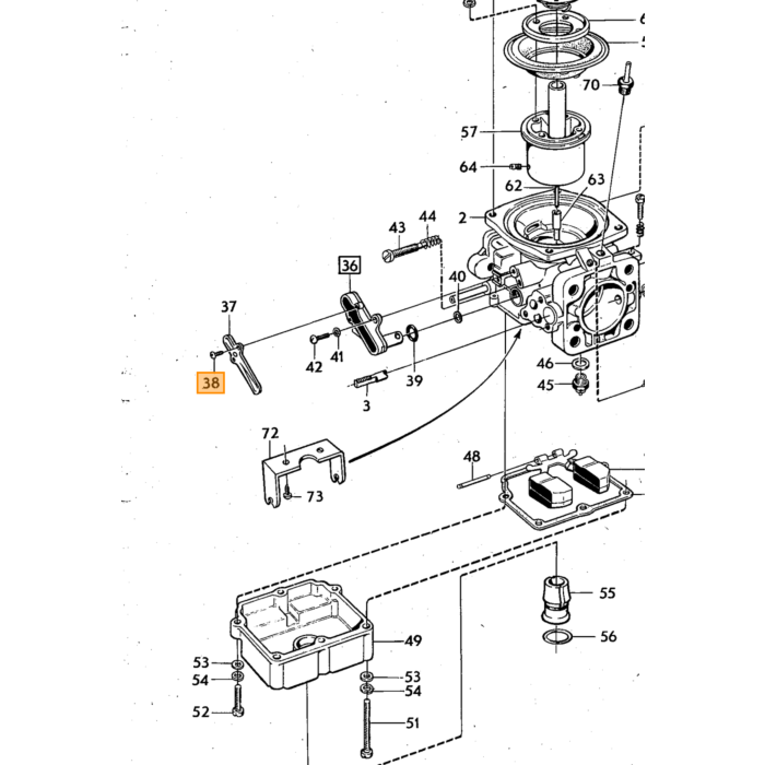 Volvo Bout schroef carburateur Stromberg 175 CD B18 B20 B30 Volvo onderdeel nr 237574