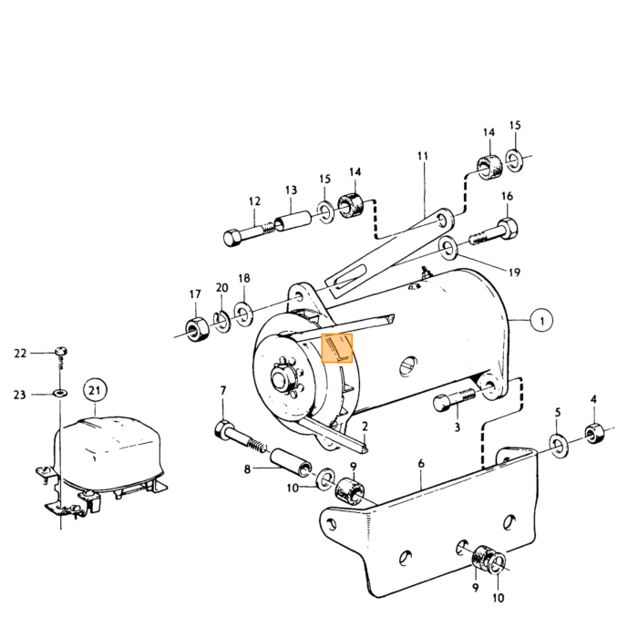Volvo StartMotor  200  300  700  900 Volvo onderdeel nr 240360