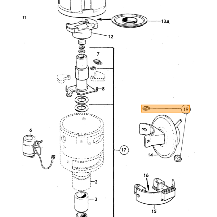 Volvo Stroomverdeler reparatie set BOSCH  238851 verdelerkap klemmen amazon pv544 duett p1800 140 164 Volvo onderdeel nr 241659