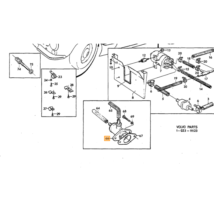 Volvo Injectie luchtthermostaat B20E+B20F   0280140013  zie 241853R Volvo onderdeel nr 241853