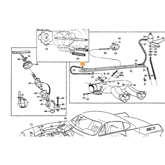 Volvo Injectie luchtdruk sensor B20E+B30E D tronic (0 280 100 015)  (0 280 100 010)  140+164+1800 RUIL (statiegeld 100 euro) Volvo onderdeel nr 243183