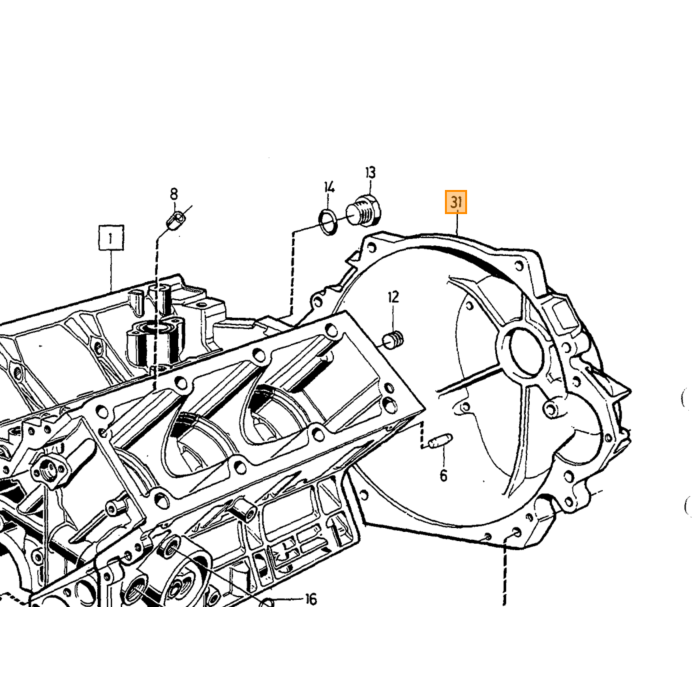 Volvo Krukas tandwiel B27+B28 260+760+760 1980+ niet meer leverbaar Volvo onderdeel nr 245208