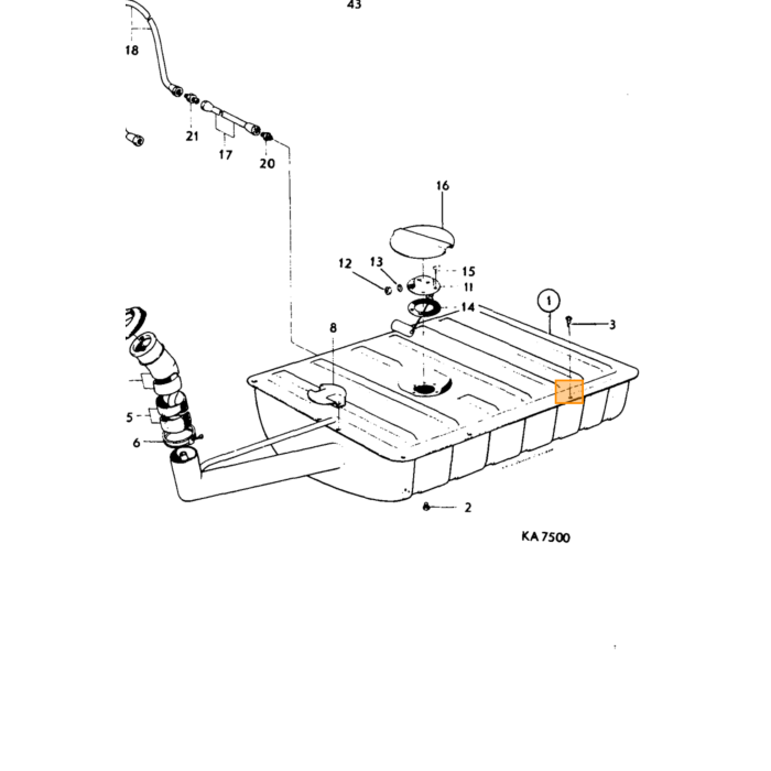 Volvo Benzinetank PV544 B16  vanaf chassinr  319100+ PV544 B18 alle  Volvo onderdeel nr 260029
