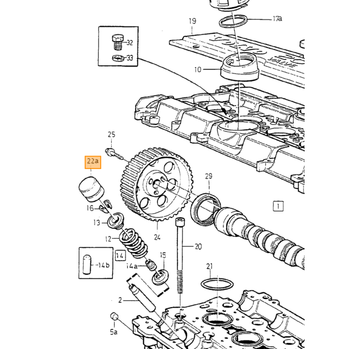 Hydraulisk ventillyftare Volvo 850 - 960 - C70 - V70 - S70 - S40 - S60 - S80 set febi bilstein