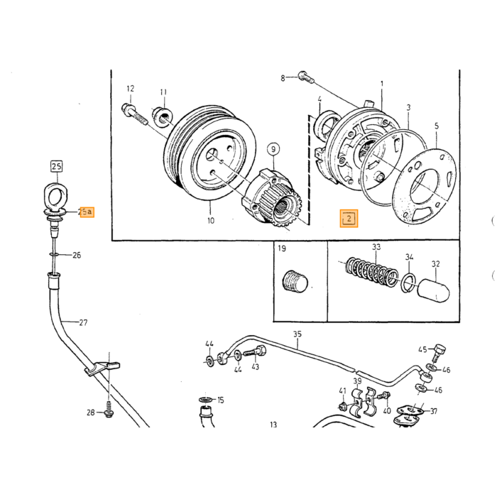 Volvo Oliepomp Pakkingset Volvo 850 960 S90 V90 C70 S70 V70 XC70 S40 V40 S80 afdichtingsset Volvo onderdeel nr 271439
