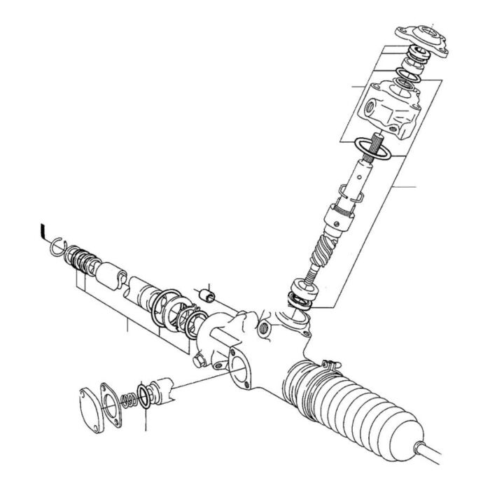 Volvo Stuurhuis revisieset 240+260+740+940+760+stuurbekrachtiging CAM nr 1205660 +122867+1272236+1205661 Volvo onderdeel nr 271529