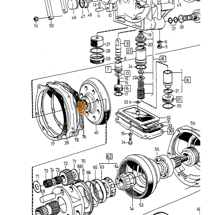 Volvo Pakkingset versnellingsbak M45+M46 1979+ incl keerringen 240 740 940 260 960 760 780 Volvo onderdeel nr 271574