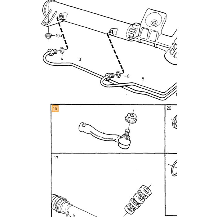 Volvo Spoorstangeind Stuurstang Links 850+ V70 -1999 S/V90 1995+ S90 S70 960 V70 850 C70 V90 Volvo onderdeel nr 271598