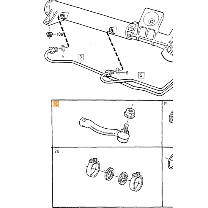 Volvo Spoorstangeind Stuurstang Links 850+ V70 -1999 S/V90 1995+ S90 S70 960 V70 850 C70 V90 Volvo onderdeel nr 271598