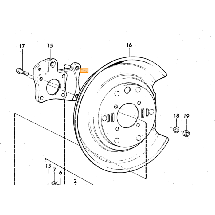 Volvo Rem klauw revisieset ATE achter 140+164+240+260 (alle rubbers) 38mm 140 164 Volvo onderdeel nr 272508