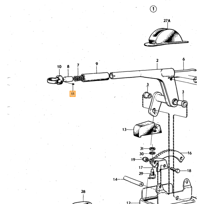 Volvo Rem hoofdremcilinder revisieset B20 P1800E+ES+140 164 (22.2 diam) cil 1212406 type ATE Volvo onderdeel nr 273226