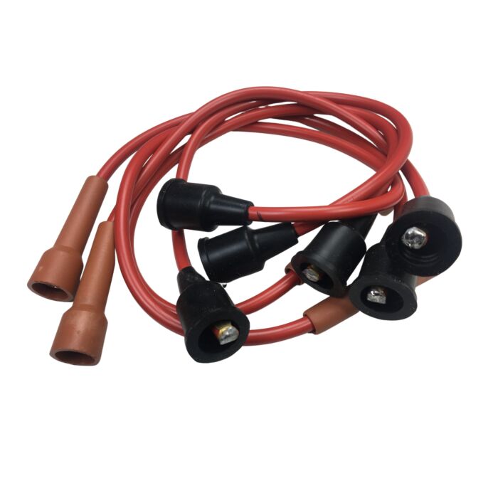 Bougiekabelset 140+ 1800S+P1800E+P1800ES rood silicon incl bobinekabel 275661