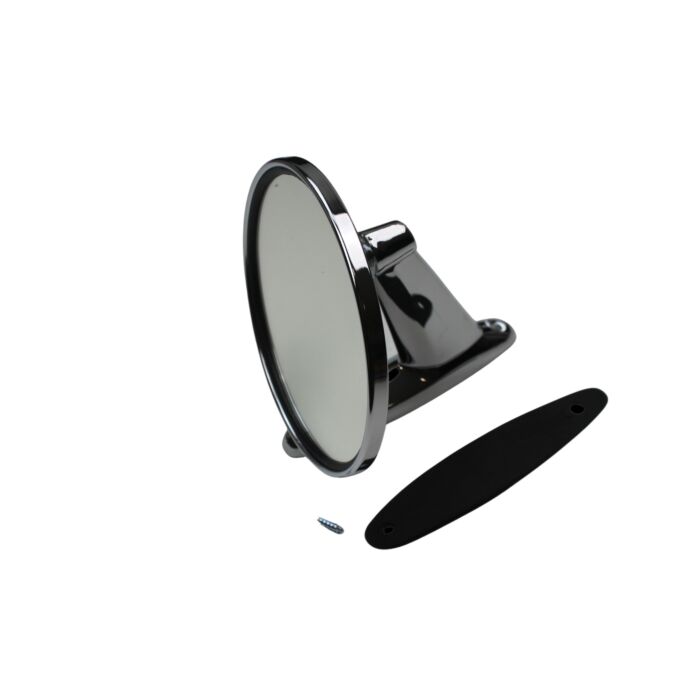 Spiegel rond (GT look) chroom diameter 11cm met schroefbevesting (5 cm afstand) 