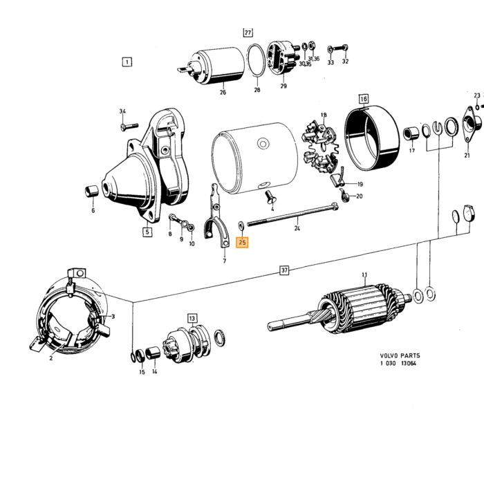 Volvo Lamp 12 volt 5 watt bol bajonet stadslicht-achterlicht 15mm diam R5W oa volvo 989841 983330 12v Volvo onderdeel nr 277707
