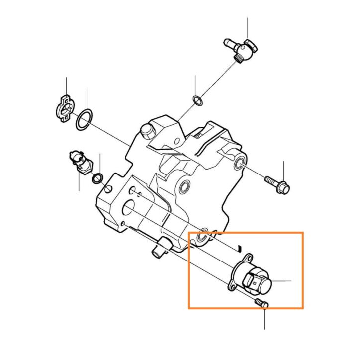 Volvo Brandstof benzine druk regeelaar Volvo C30  C70 (2006-)  S40  V50 (2004-)  S60 (-2009)  S80 (2007-)  V70 P26 (2001-2007)  V70 P26  XC70 (2001-2007)  V70  XC70 (2008-)  XC60 (-2017)  XC90 (-2014) Volvo onderdeel nr 30731402