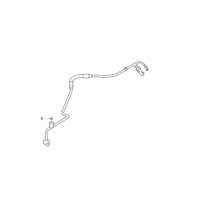 Volvo Hogedruk leiding airco C30 V70 V50 S40 pomp--condensor 5 cilinder benzine Volvo onderdeel nr 30767309