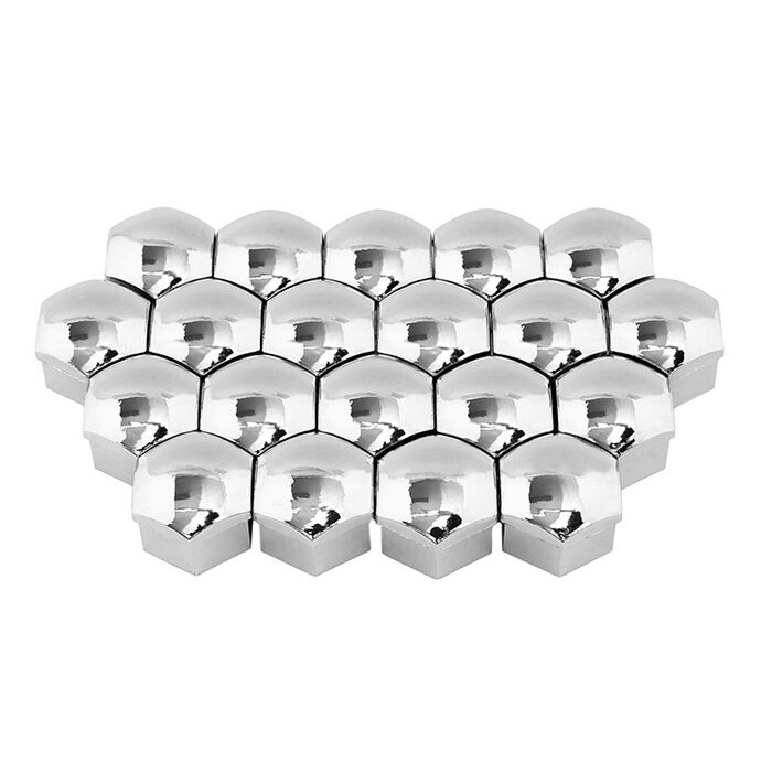 Doppenset (20 stuks) Wielbouten Chroom voor Volvo kunststof