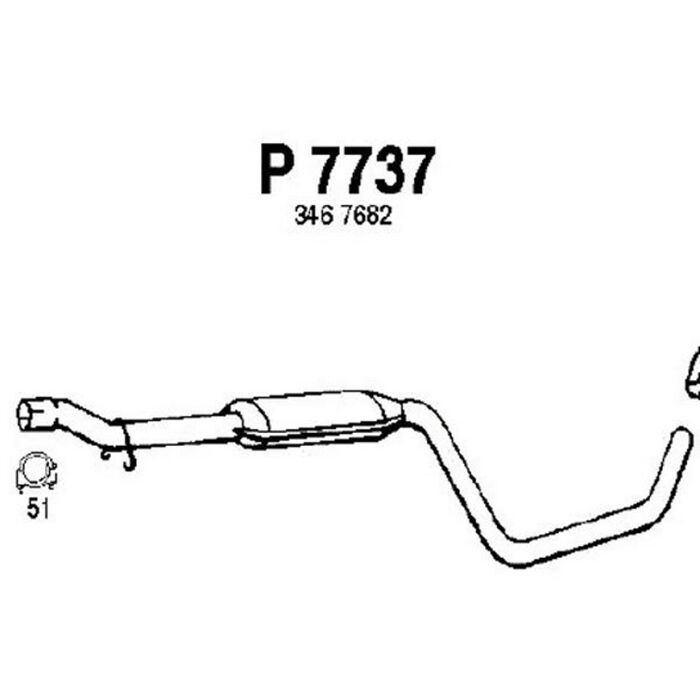 Volvo Middendemper B16F/B18FP/B18U Volvo 440/460 Volvo onderdeel nr 3461081
