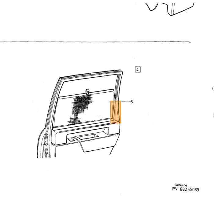 Volvo Binnenspiegel met Handmatige Dipswitch Volvo 850 - S70 - V70 - XC70 - C70 Coup� (niet cabrio)  Volvo onderdeel nr 3512654