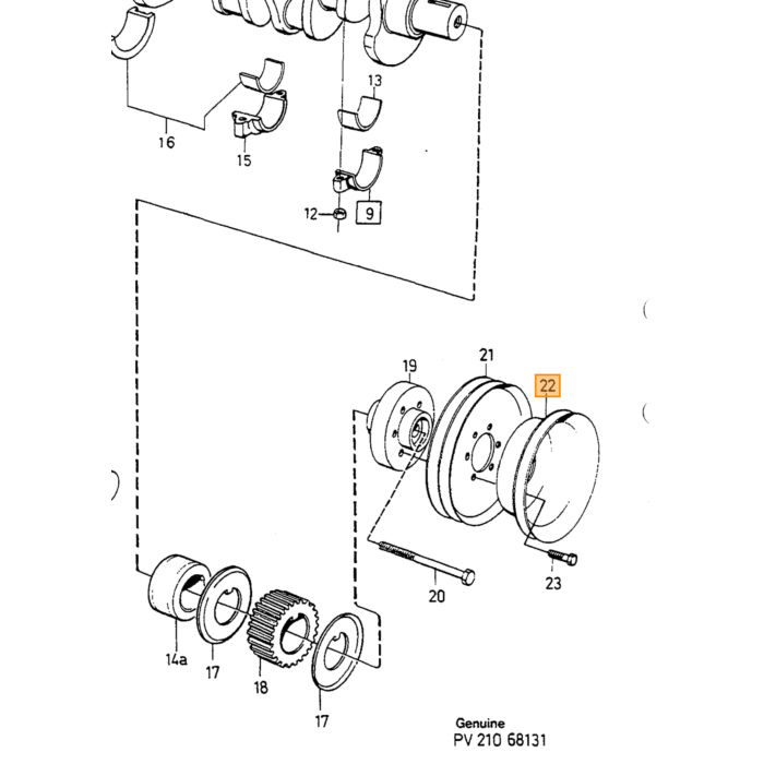 Volvo Pakking benzinepomp brandstofpomp B19+B21+B23+B200 Volvo onderdeel nr 3514628